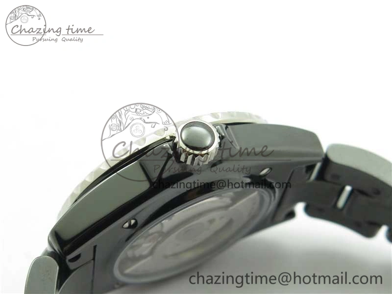 Stylish J12 38mm BV+ 1:1 Best Edition Black Korea Ceramic Black Dial Crystal Markers on Bracelet Calibre 12. 6484