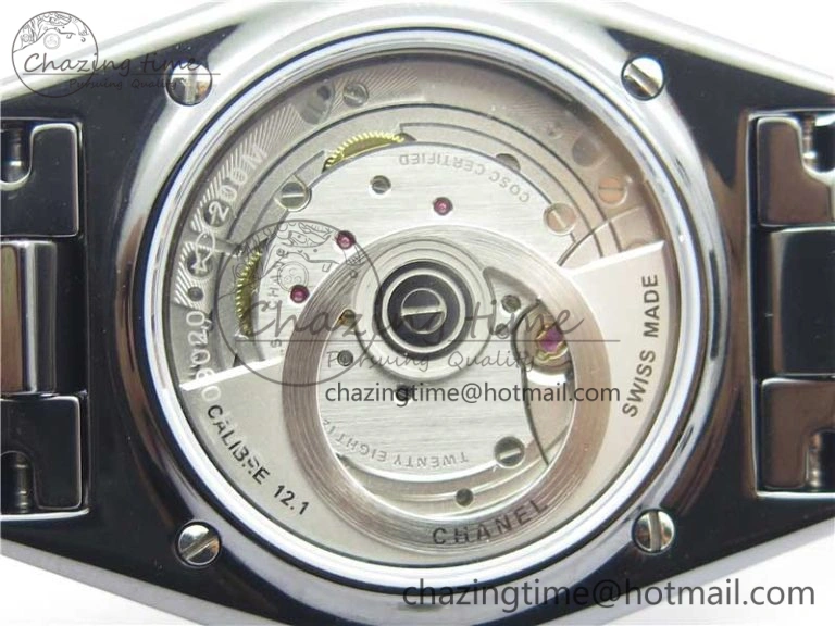 Stylish J12 38mm BV+ 1:1 Best Edition Black Korea Ceramic Black Dial Crystal Markers on Bracelet Calibre 12. 6484