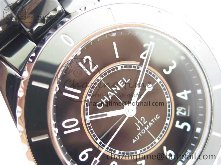 Casual J12 38mm BV+ 1:1 Best Edition Black Korea Ceramic Black Dial Numeral Markers on Bracelet Calibre 12. 6483