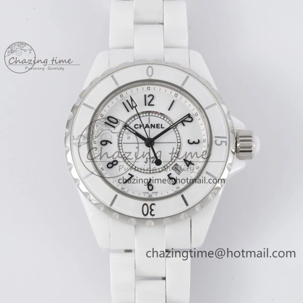 Casual J12 38mm BV+ 1:1 Best Edition Black Korea Ceramic Black Dial Numeral Markers on Bracelet Calibre 12. 6483
