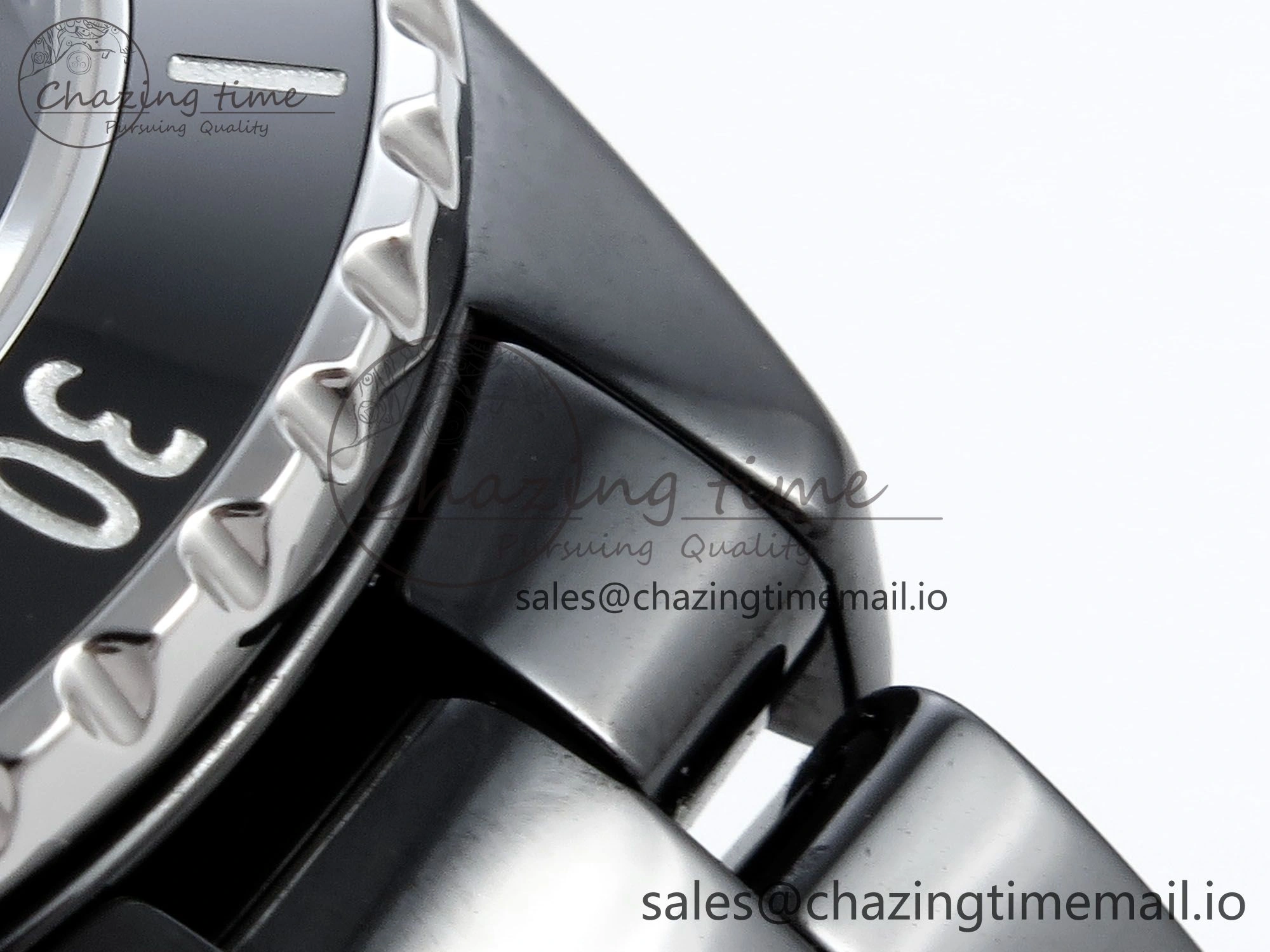 GoAnywhere J13 33mm HTF 1:1 Best Edition Black Korea Ceramic Diamonds Markers Dial on Bracelet A12. 6423