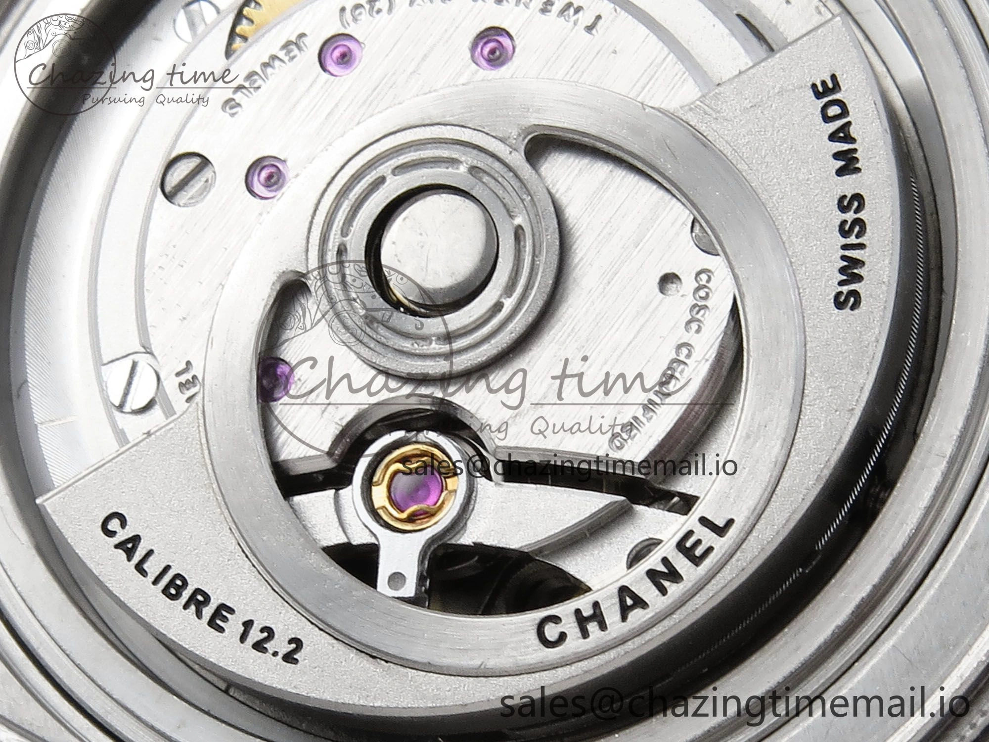 GoAnywhere J13 33mm HTF 1:1 Best Edition Black Korea Ceramic Diamonds Markers Dial on Bracelet A12. 6423