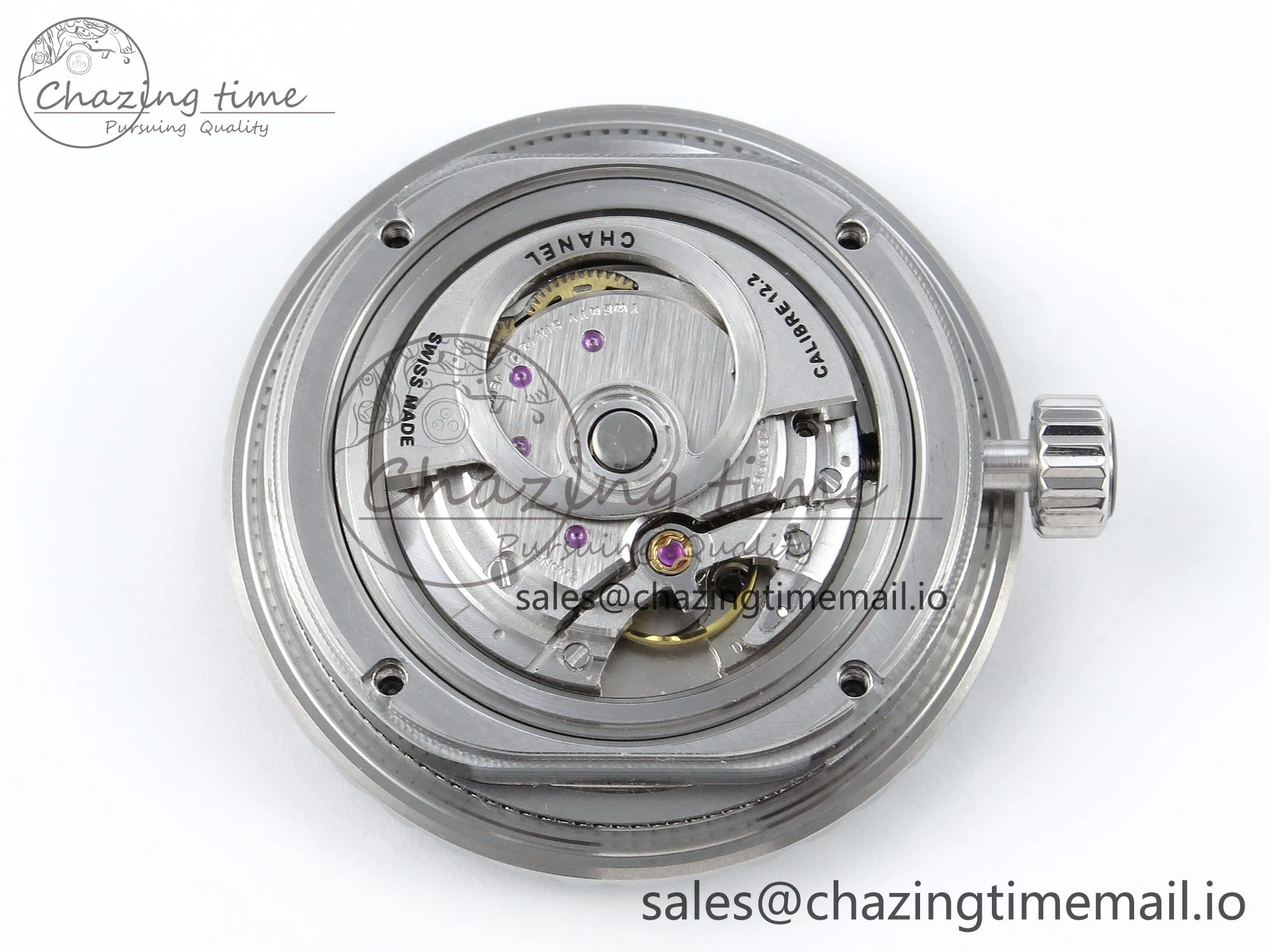 FreshLook J13 33mm HTF 1:1 Best Edition Black Korea Ceramic Numeral Markers Dial on Bracelet A12. 6421