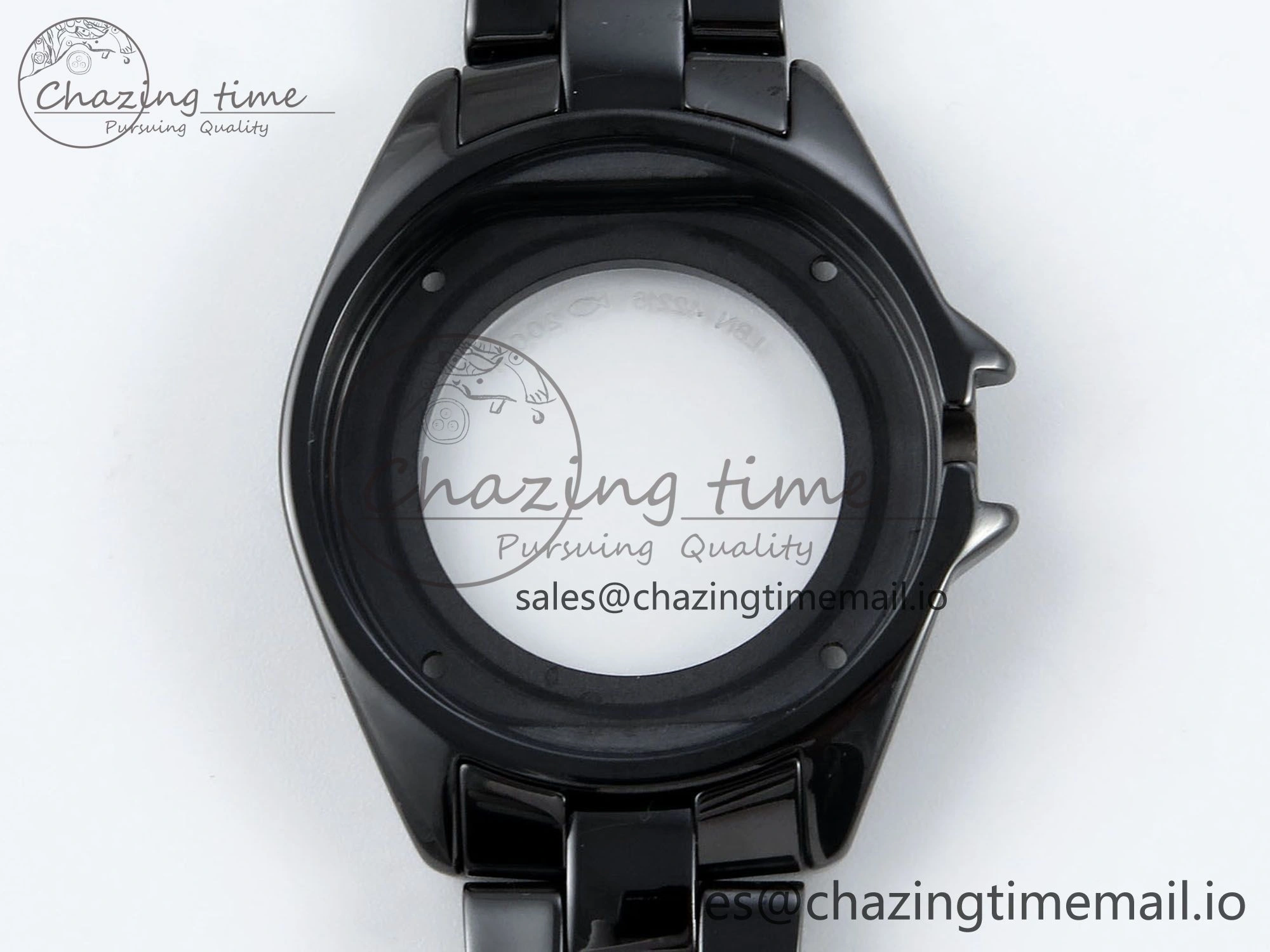 FreshLook J13 33mm HTF 1:1 Best Edition Black Korea Ceramic Numeral Markers Dial on Bracelet A12. 6421