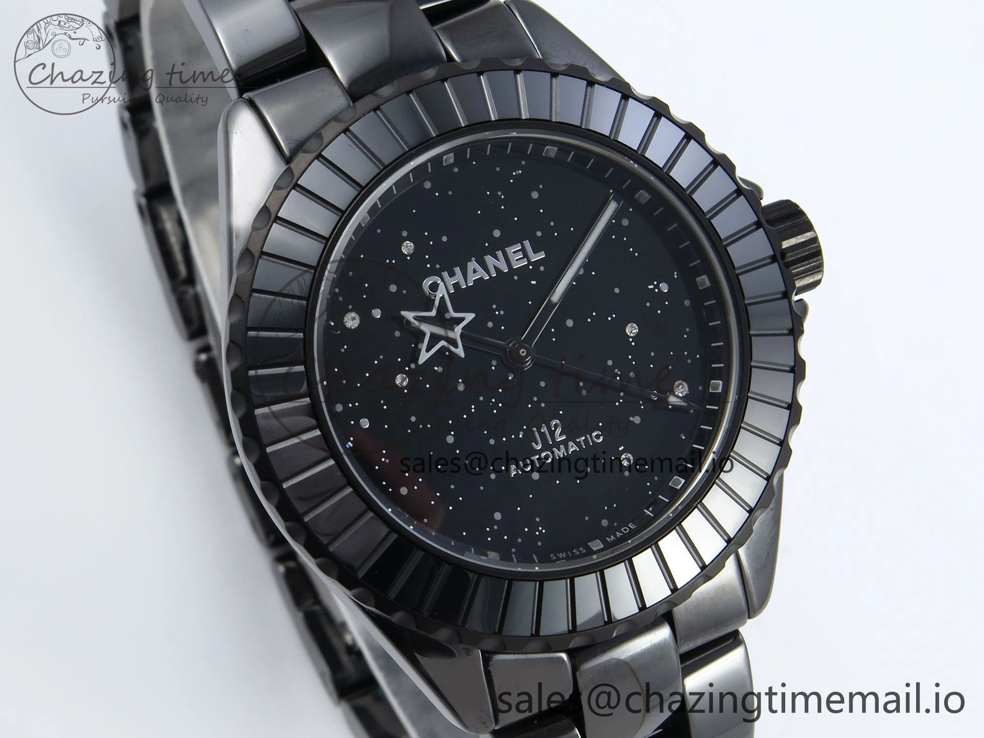 EyeCatching J13 33mm HTF 1:1 Best Edition Black Starry Sky Dial on Bracelet A12. 6415