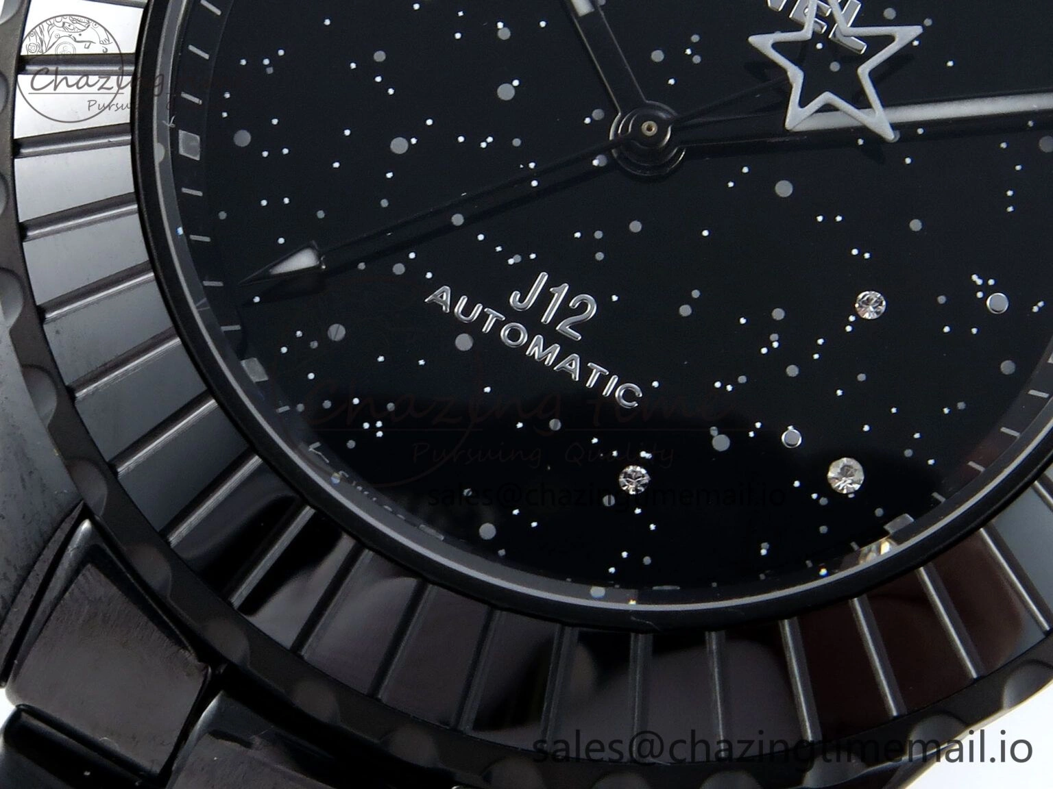 EyeCatching J13 33mm HTF 1:1 Best Edition Black Starry Sky Dial on Bracelet A12. 6415