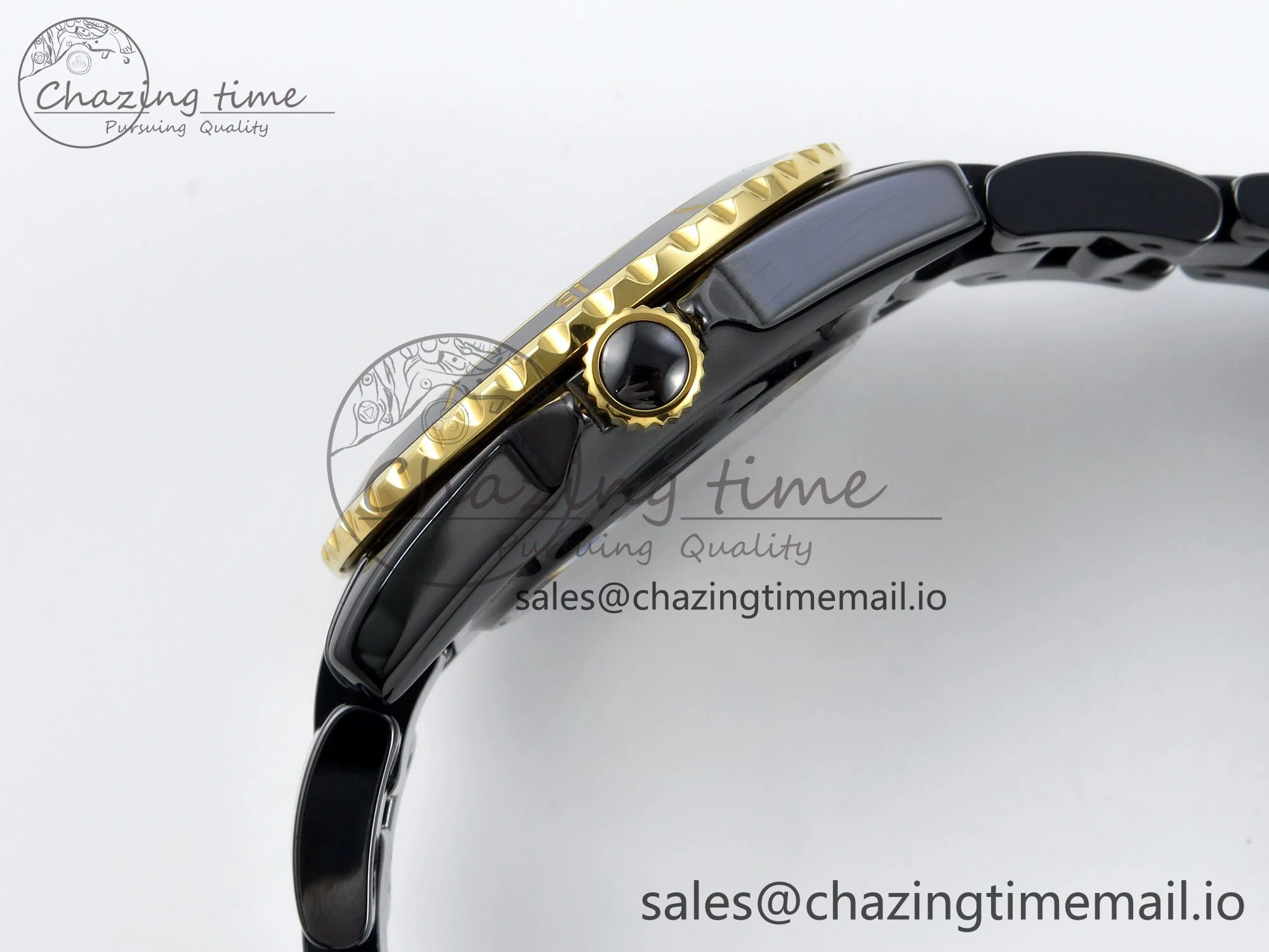 Elegant J13 33mm HTF 1:1 Best Edition Black YG Dial on Bracelet A12. 6413