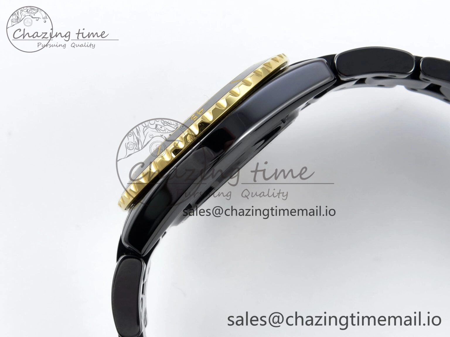 Elegant J13 33mm HTF 1:1 Best Edition Black YG Dial on Bracelet A12. 6413