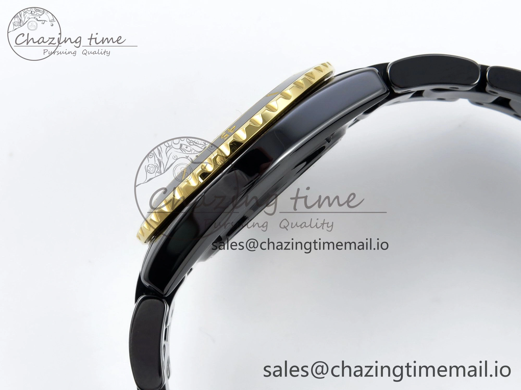 Elegant J13 33mm HTF 1:1 Best Edition Black YG Dial on Bracelet A12. 6413