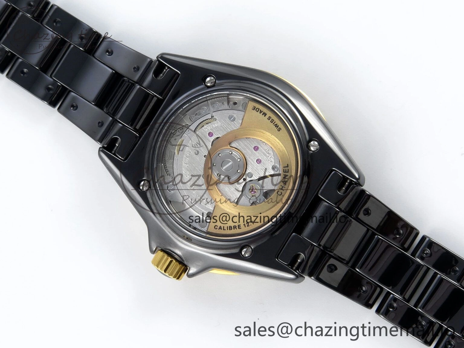 Elegant J13 33mm HTF 1:1 Best Edition Black YG Dial on Bracelet A12. 6413