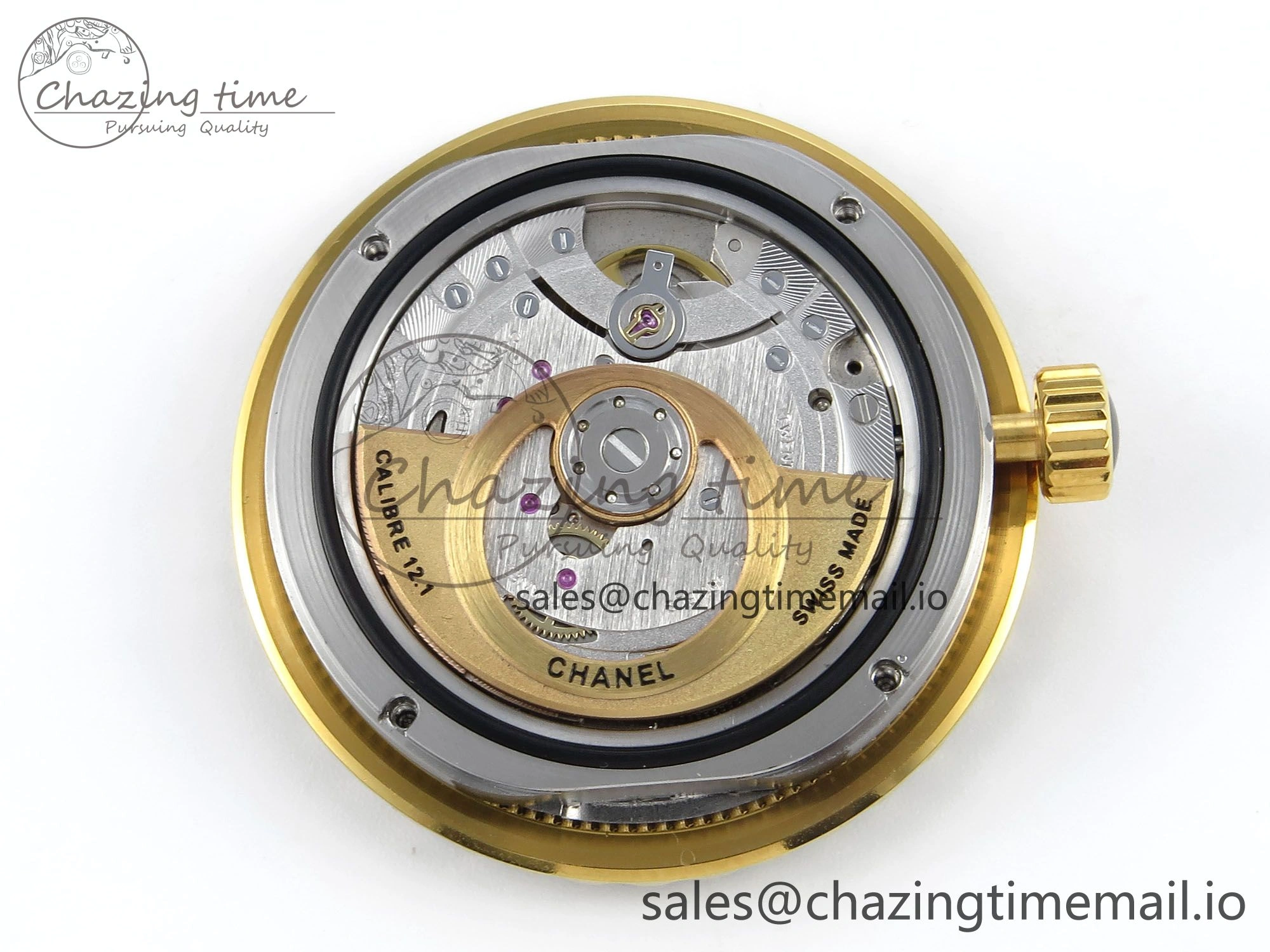 Elegant J13 33mm HTF 1:1 Best Edition Black YG Dial on Bracelet A12. 6413