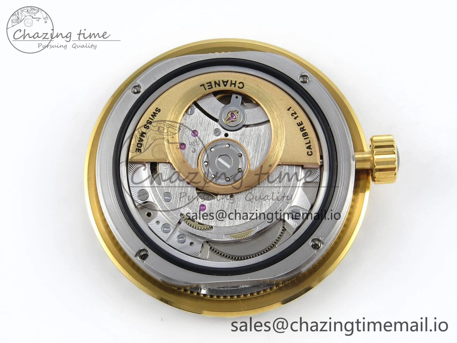 Elegant J13 33mm HTF 1:1 Best Edition Black YG Dial on Bracelet A12. 6413