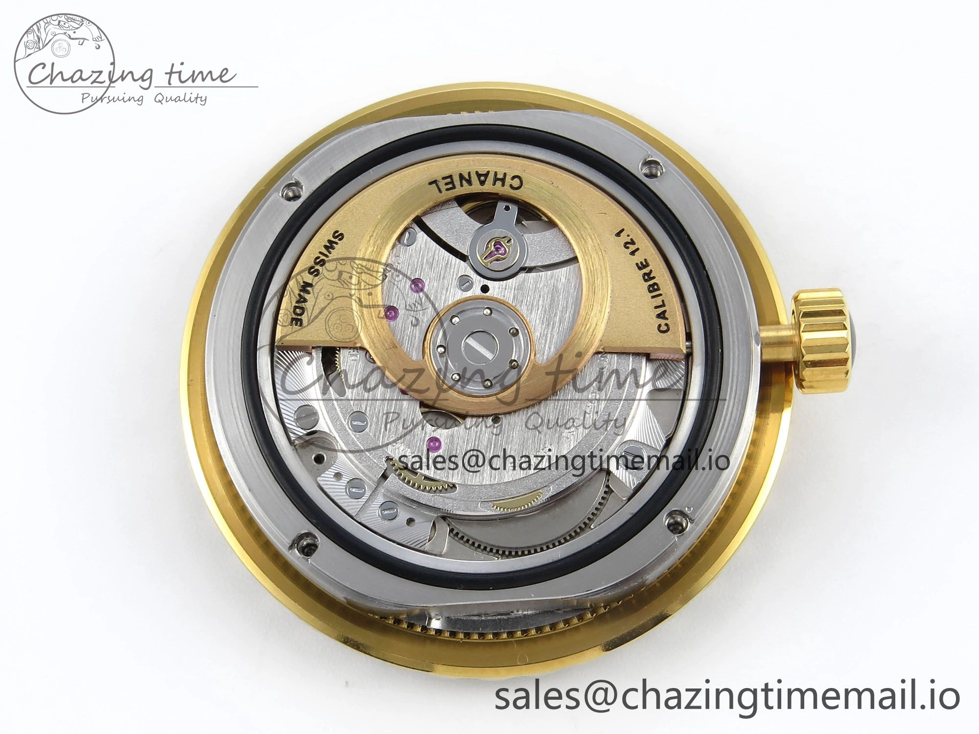 Elegant J13 33mm HTF 1:1 Best Edition Black YG Dial on Bracelet A12. 6413