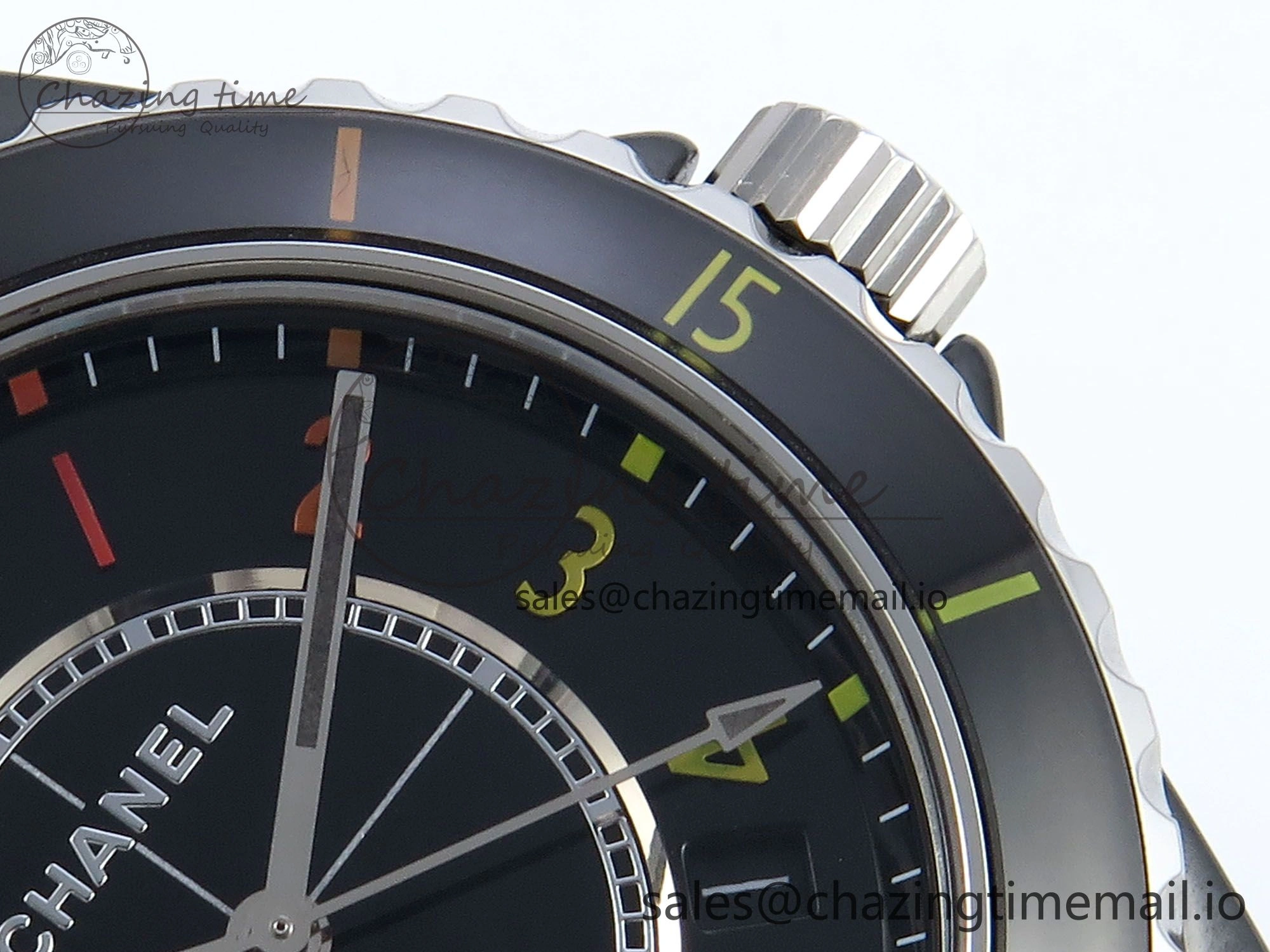 HighQuality J13 33mm HTF 1:1 Best Edition Rainbow Numeral Markers Dial on Bracelet A12. 6417