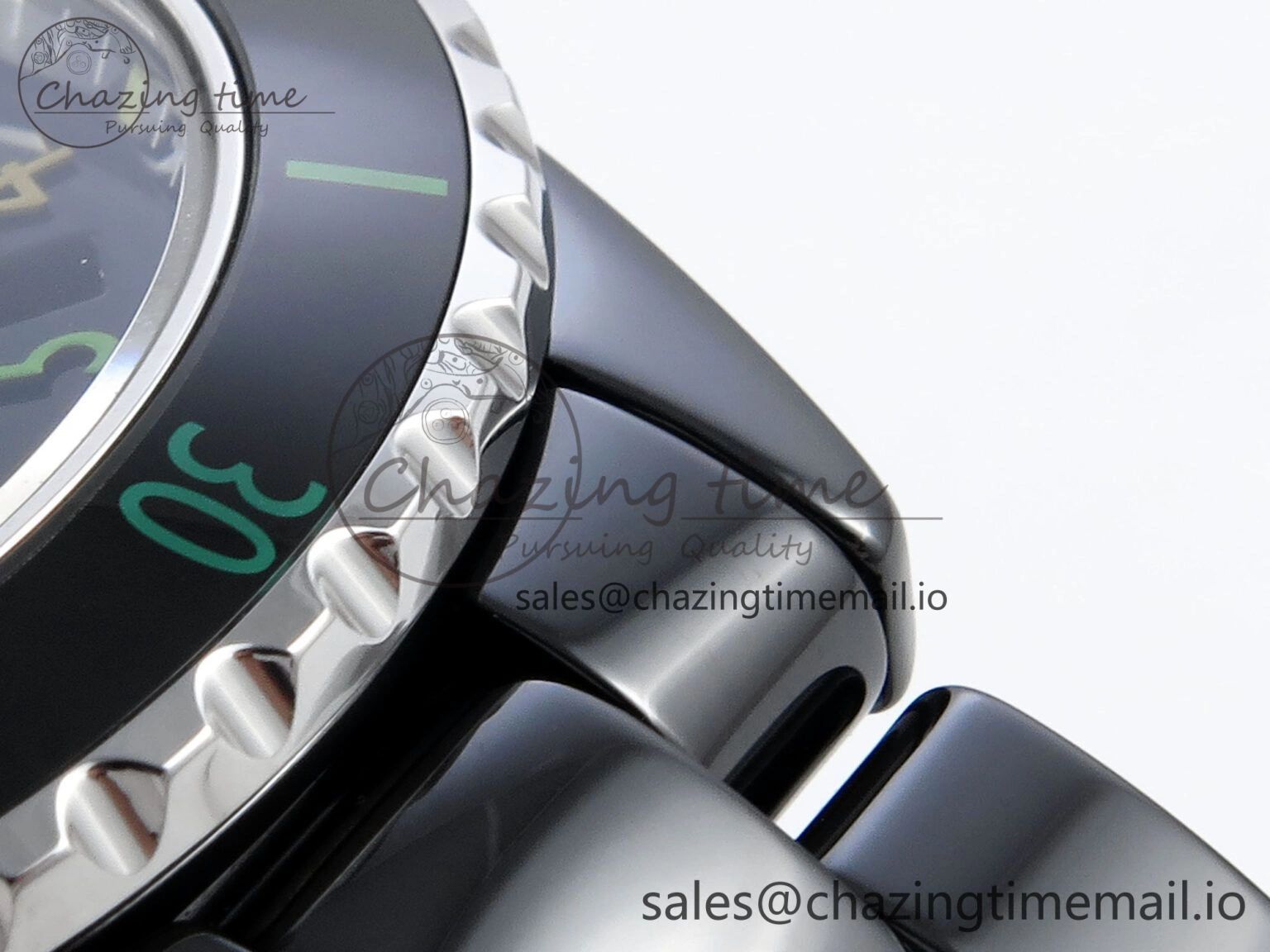 HighQuality J13 33mm HTF 1:1 Best Edition Rainbow Numeral Markers Dial on Bracelet A12. 6417