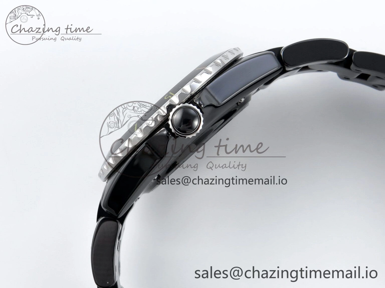 HighQuality J13 33mm HTF 1:1 Best Edition Rainbow Numeral Markers Dial on Bracelet A12. 6417