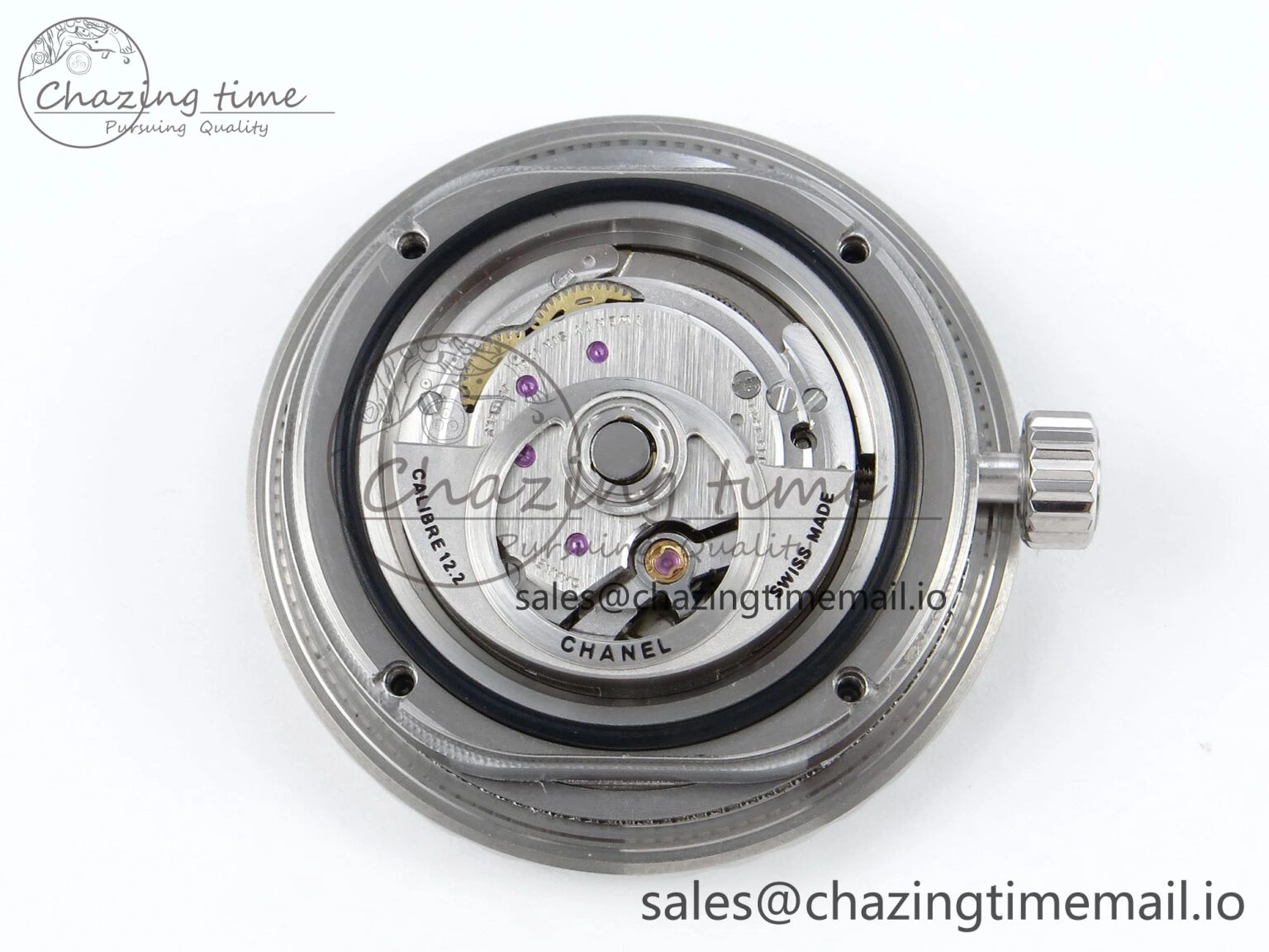 J13 33mm HTF 1:1 Best Edition White Ceramic Numeral Markers Dial on Bracelet A12. FashionForward 6425