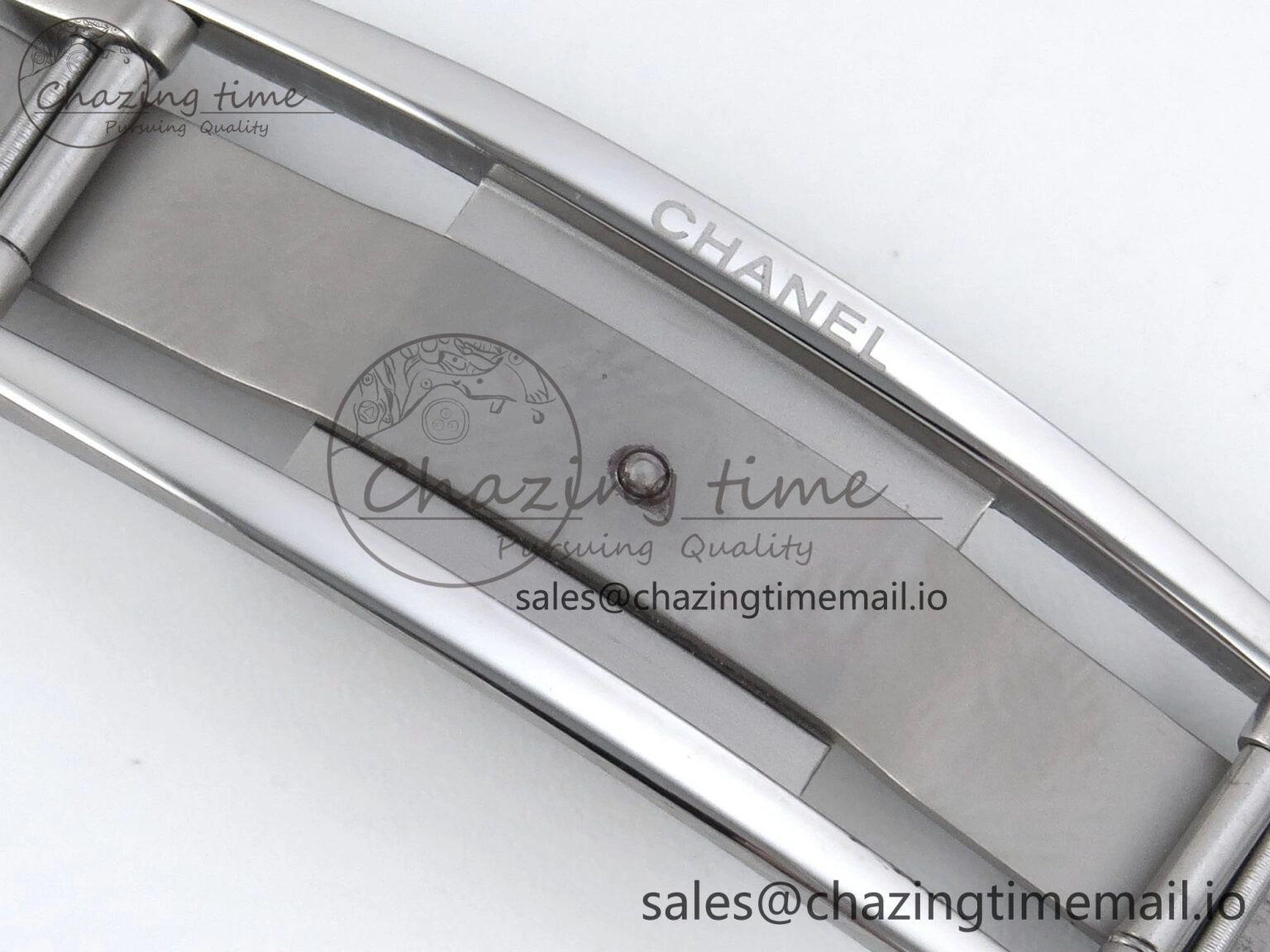 J13 33mm HTF 1:1 Best Edition White Ceramic Numeral Markers Dial on Bracelet Swiss Quartz SmoothTexture 6432