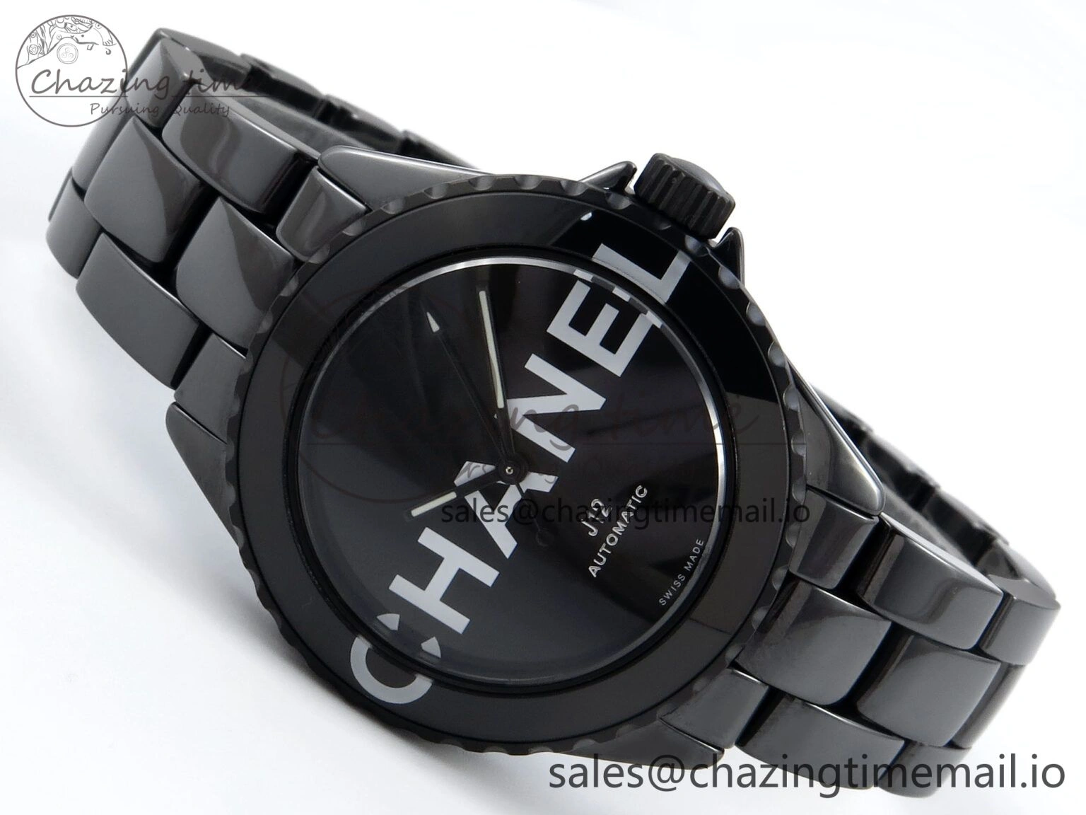 J13 33mm HTF 1:1 Best Edition White Letters Dial on Bracelet A12. Popular 6416