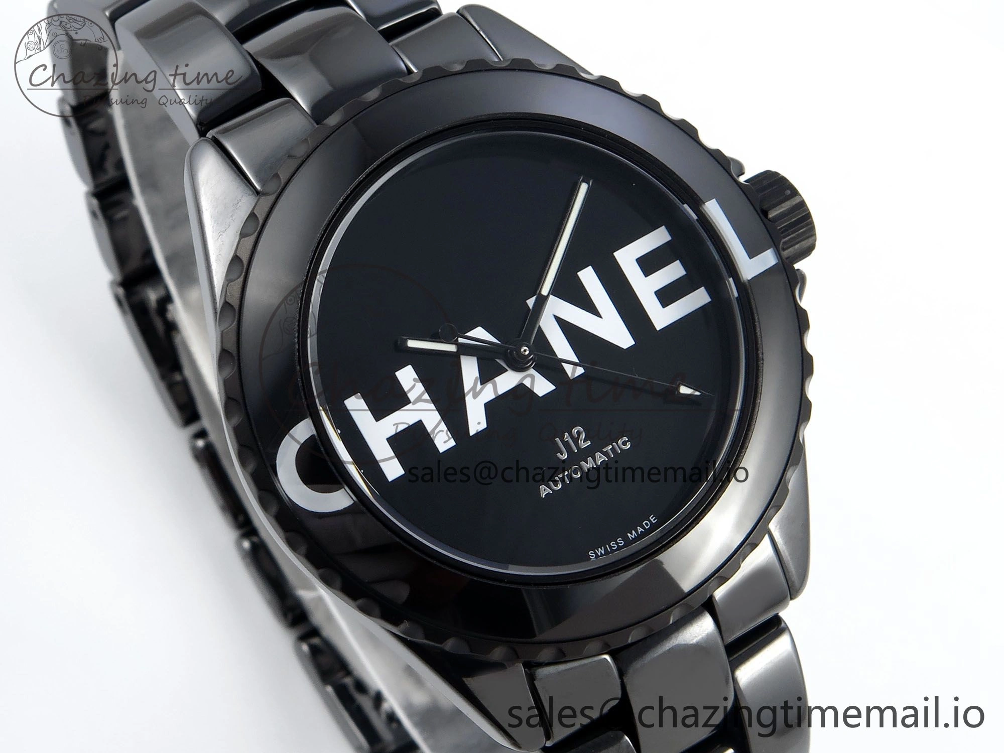 J13 33mm HTF 1:1 Best Edition White Letters Dial on Bracelet A12. Popular 6416