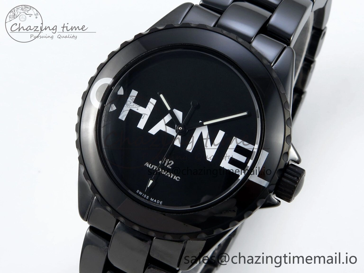 J13 33mm HTF 1:1 Best Edition White Letters Dial on Bracelet A12. Popular 6416