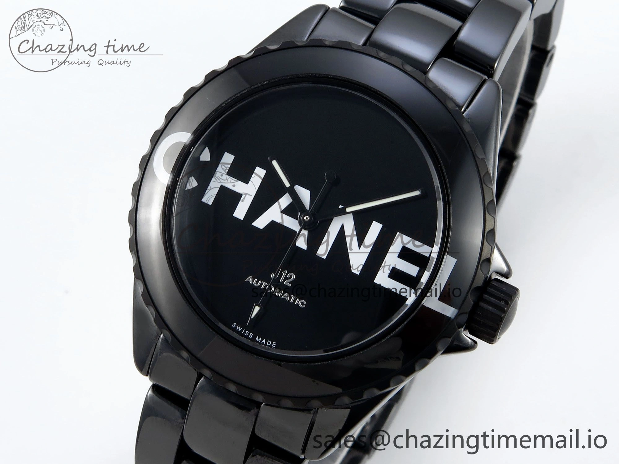 J13 33mm HTF 1:1 Best Edition White Letters Dial on Bracelet A12. Popular 6416