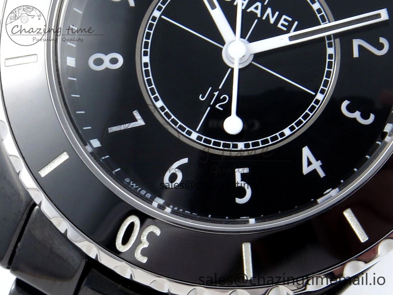 Cozy J13 33mm HTF 1:1 Best Edition White Numeral Markers Dial on Bracelet Swiss Quartz 6420
