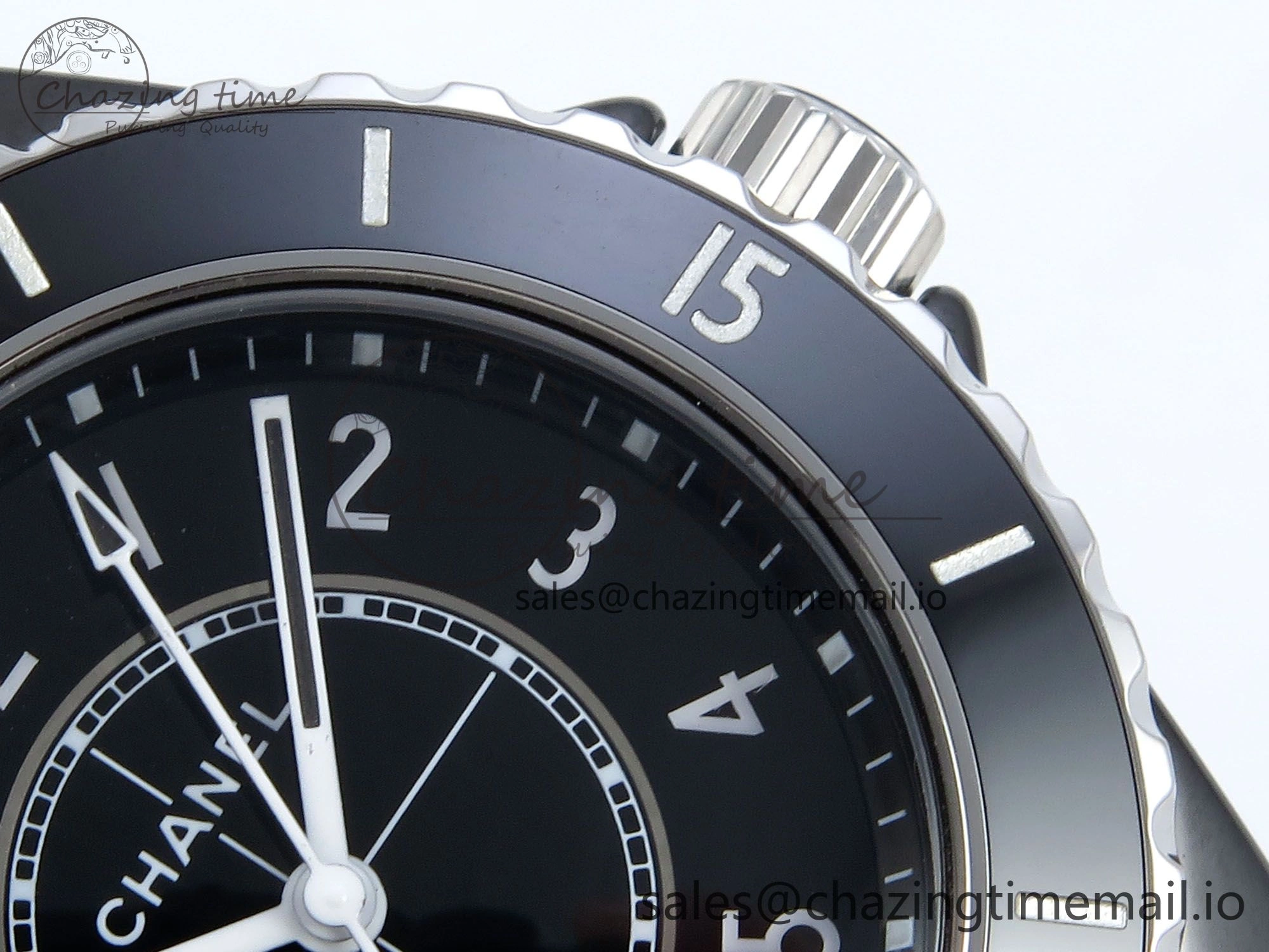 Cozy J13 33mm HTF 1:1 Best Edition White Numeral Markers Dial on Bracelet Swiss Quartz 6420