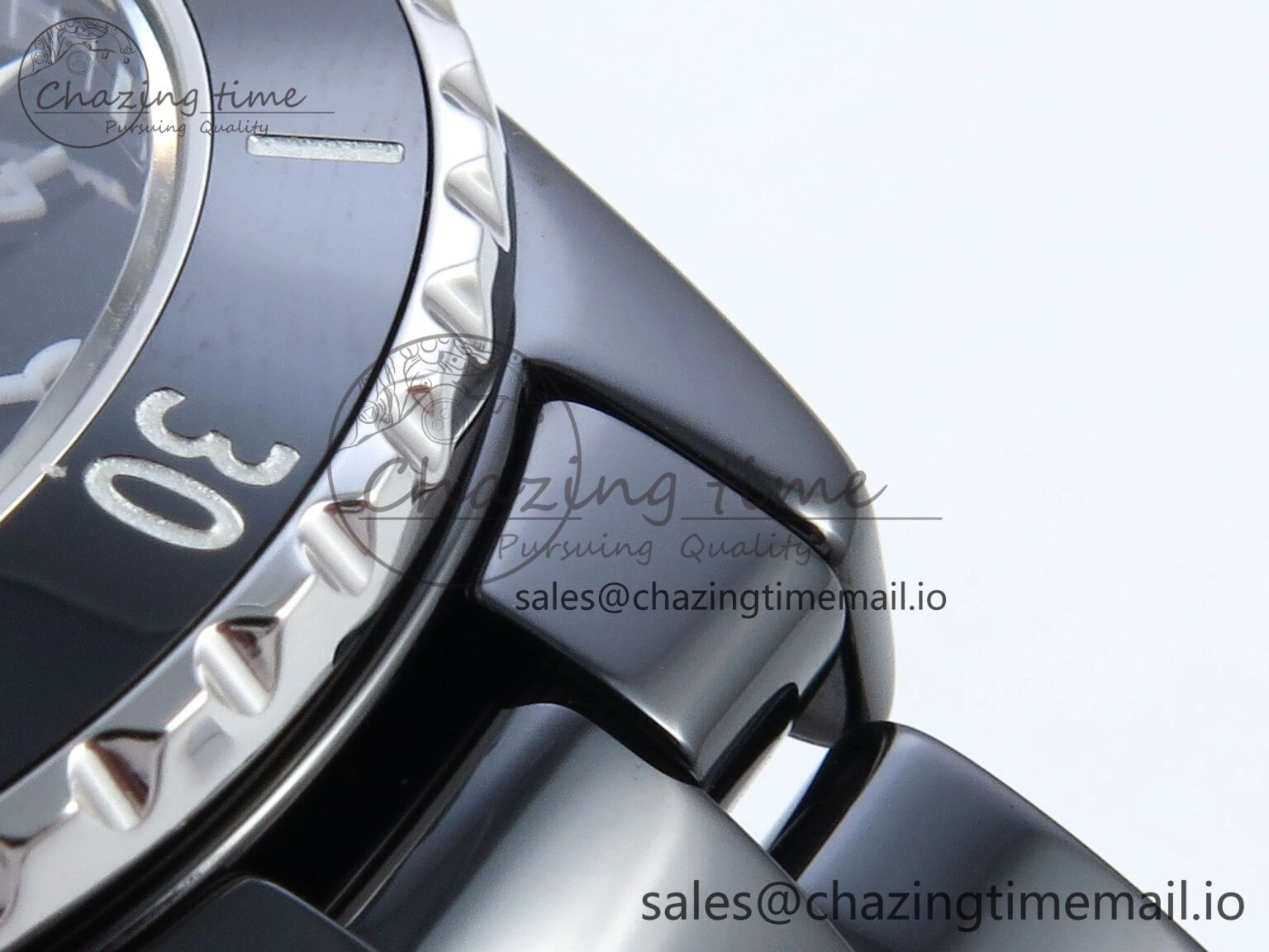 Cozy J13 33mm HTF 1:1 Best Edition White Numeral Markers Dial on Bracelet Swiss Quartz 6420