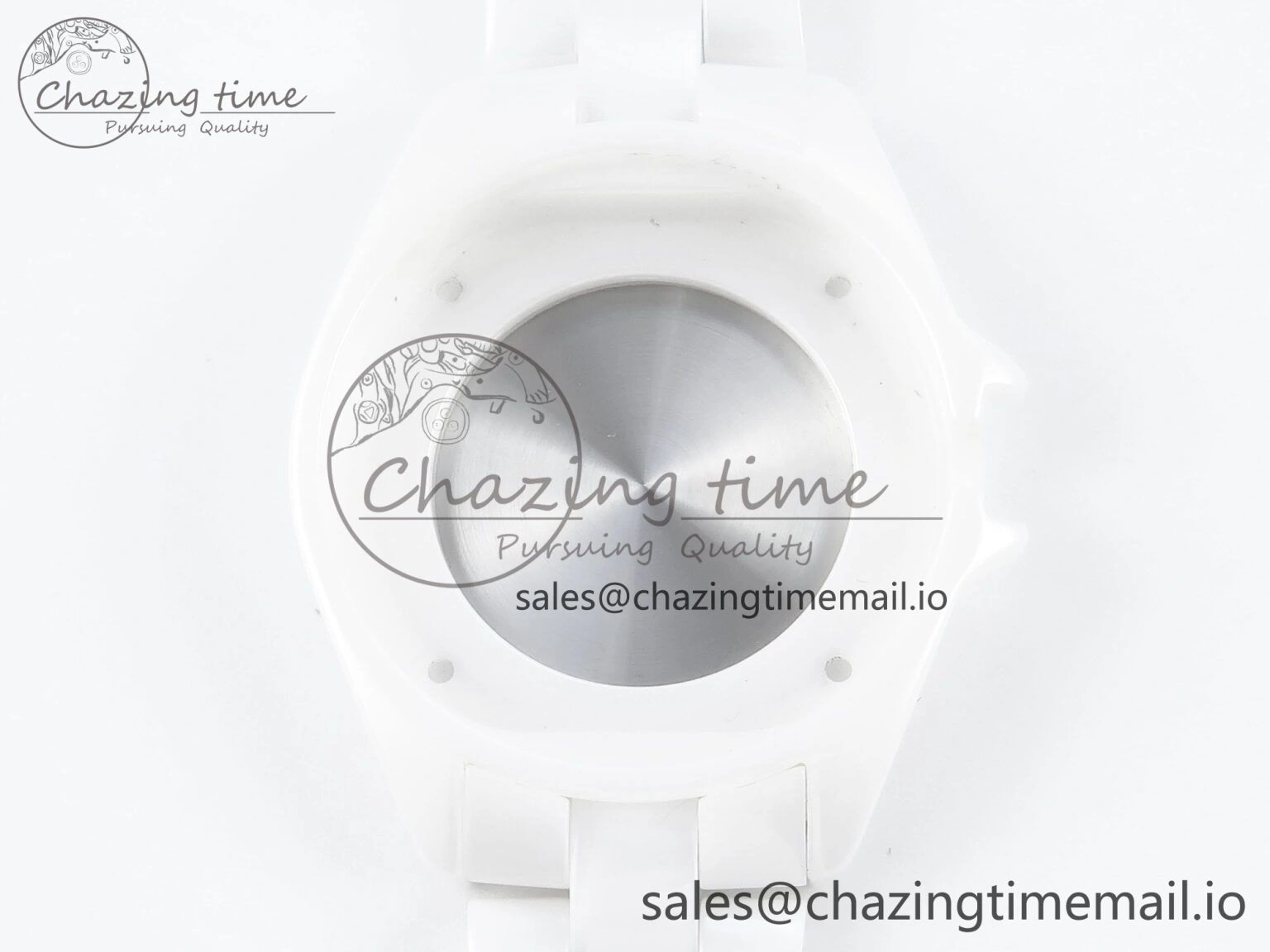 SmartChoice J13 33mm White Ceramic HTF 1:1 Best Edition Black and White Plaid Dial on Bracelet Swiss Quartz 6431