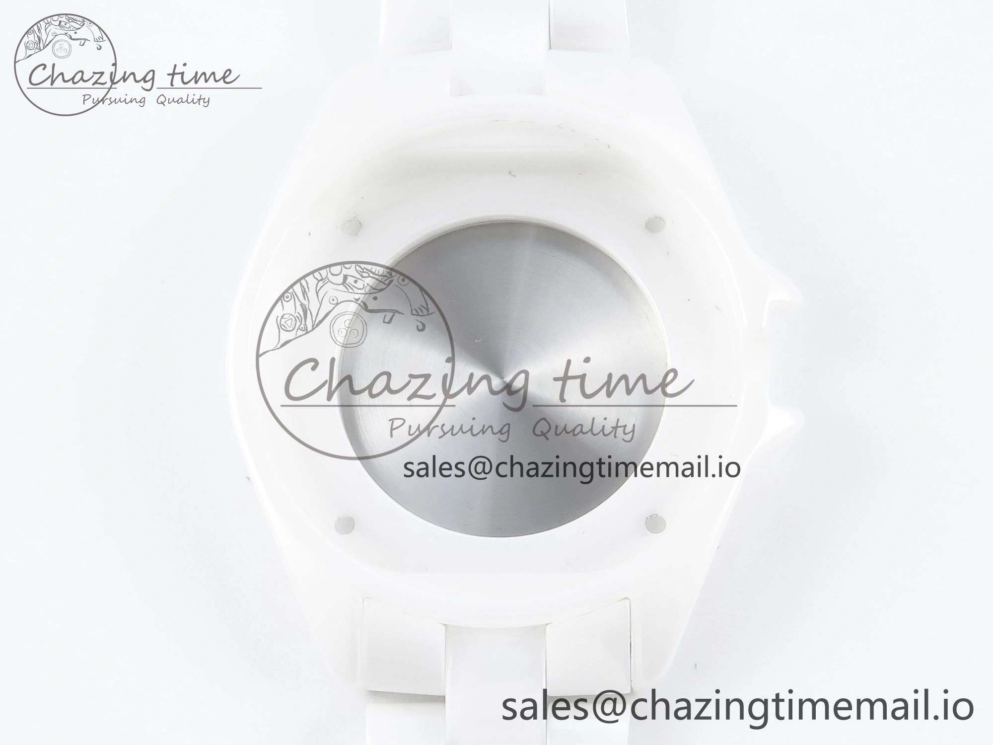 SmartChoice J13 33mm White Ceramic HTF 1:1 Best Edition Black and White Plaid Dial on Bracelet Swiss Quartz 6431