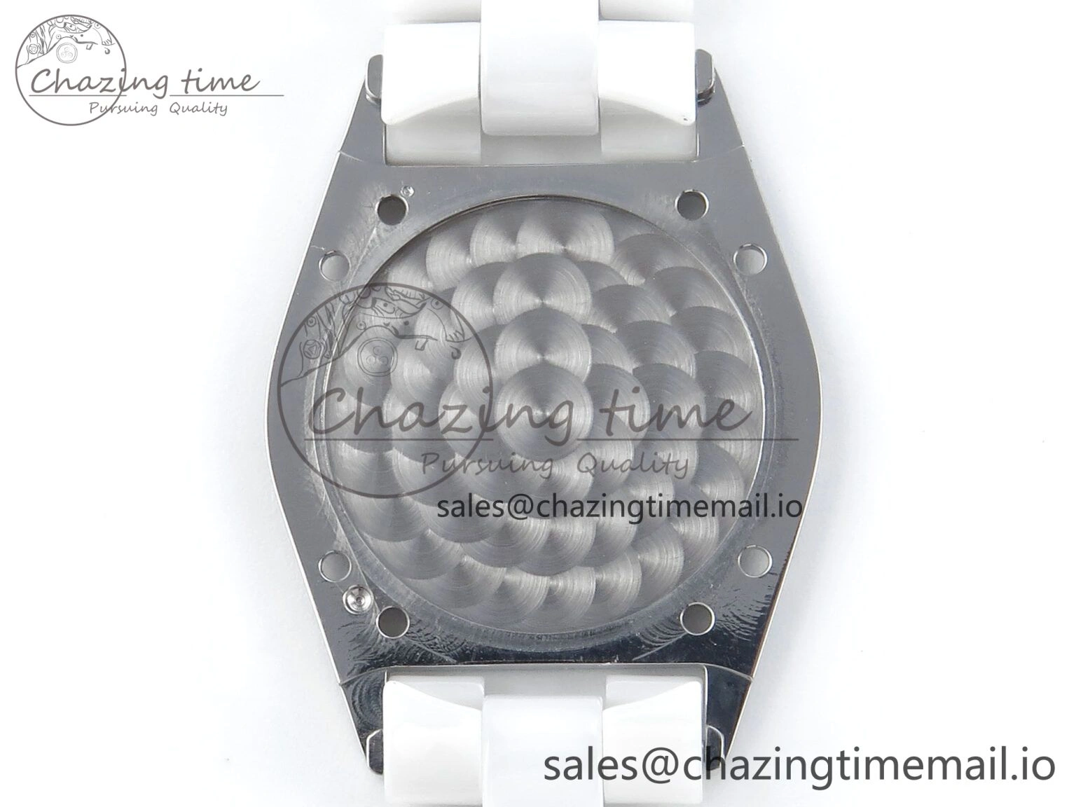 J13 33mm White Ceramic HTF 1:1 Best Edition Pink Dial Diamonds Makers on Bracelet Swiss Quartz Popular 6444