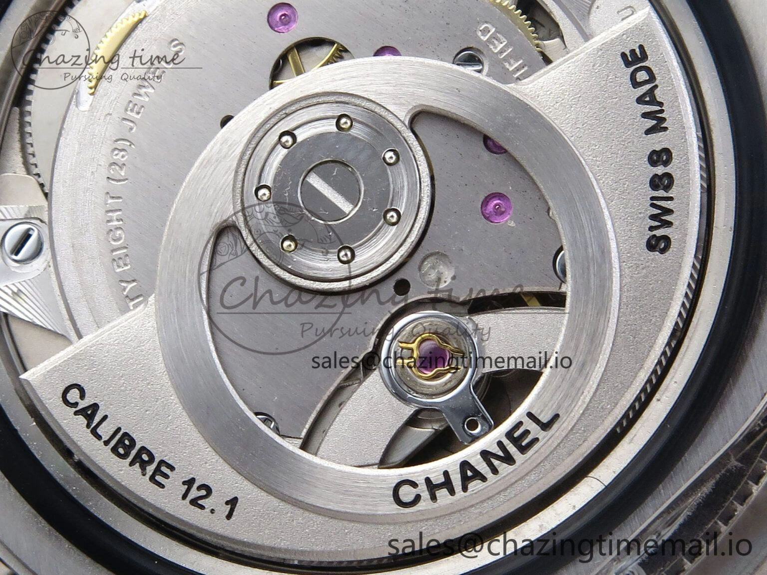 Seasonal J13 33mm White Ceramic HTF 1:1 Best Edition White Boy Pattern Dial on Bracelet A12. 6442