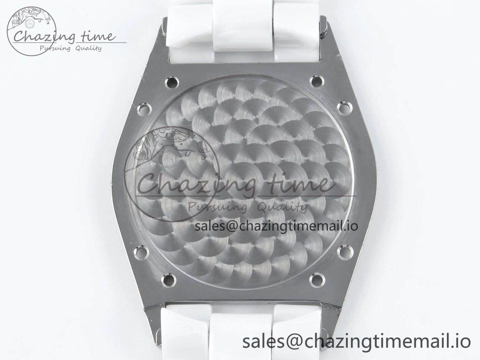 Fashionable J13 33mm White Ceramic HTF 1:1 Best Edition White Boy Pattern Dial on Bracelet A 6434