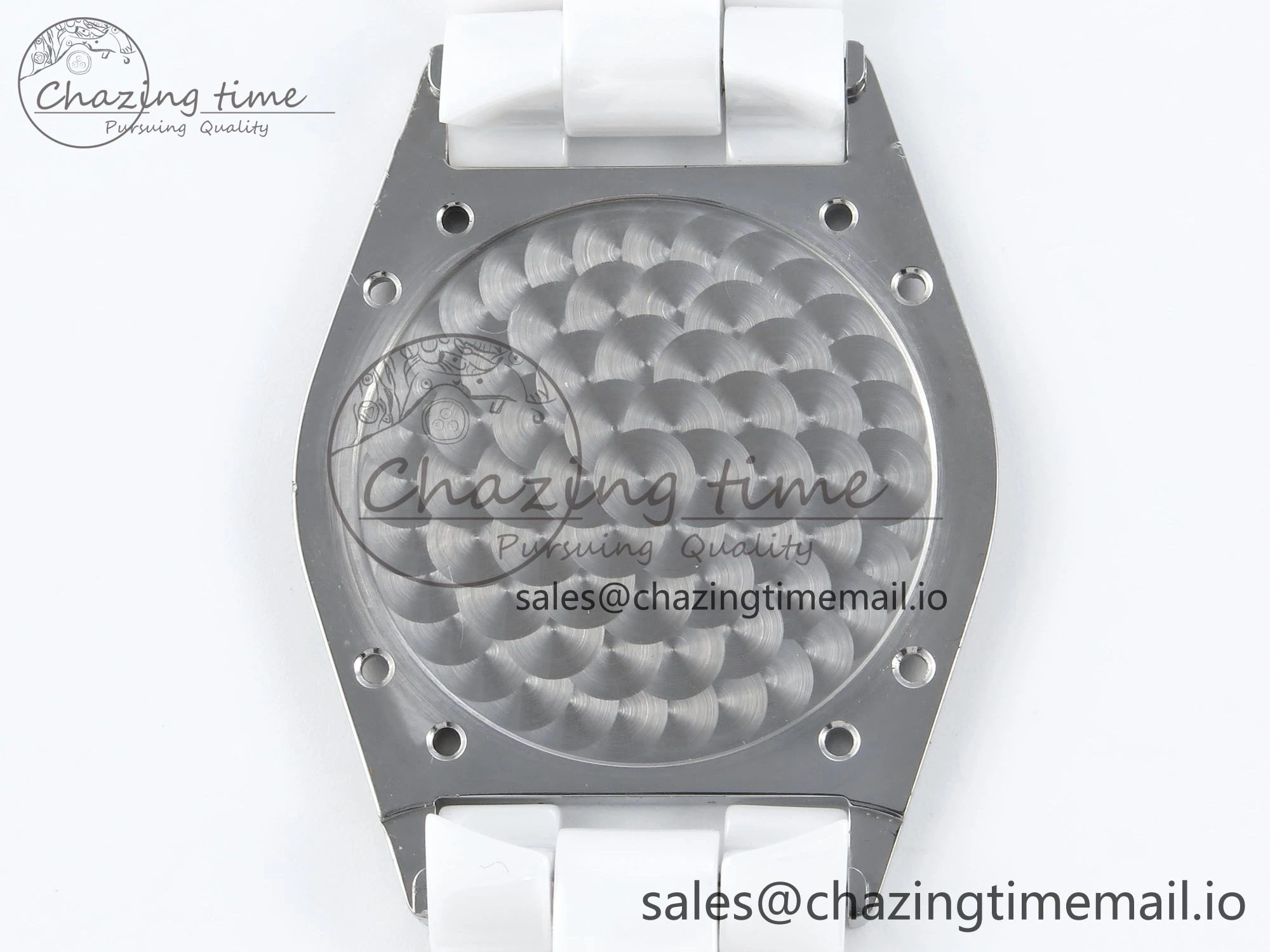 Fashionable J13 33mm White Ceramic HTF 1:1 Best Edition White Boy Pattern Dial on Bracelet A 6434