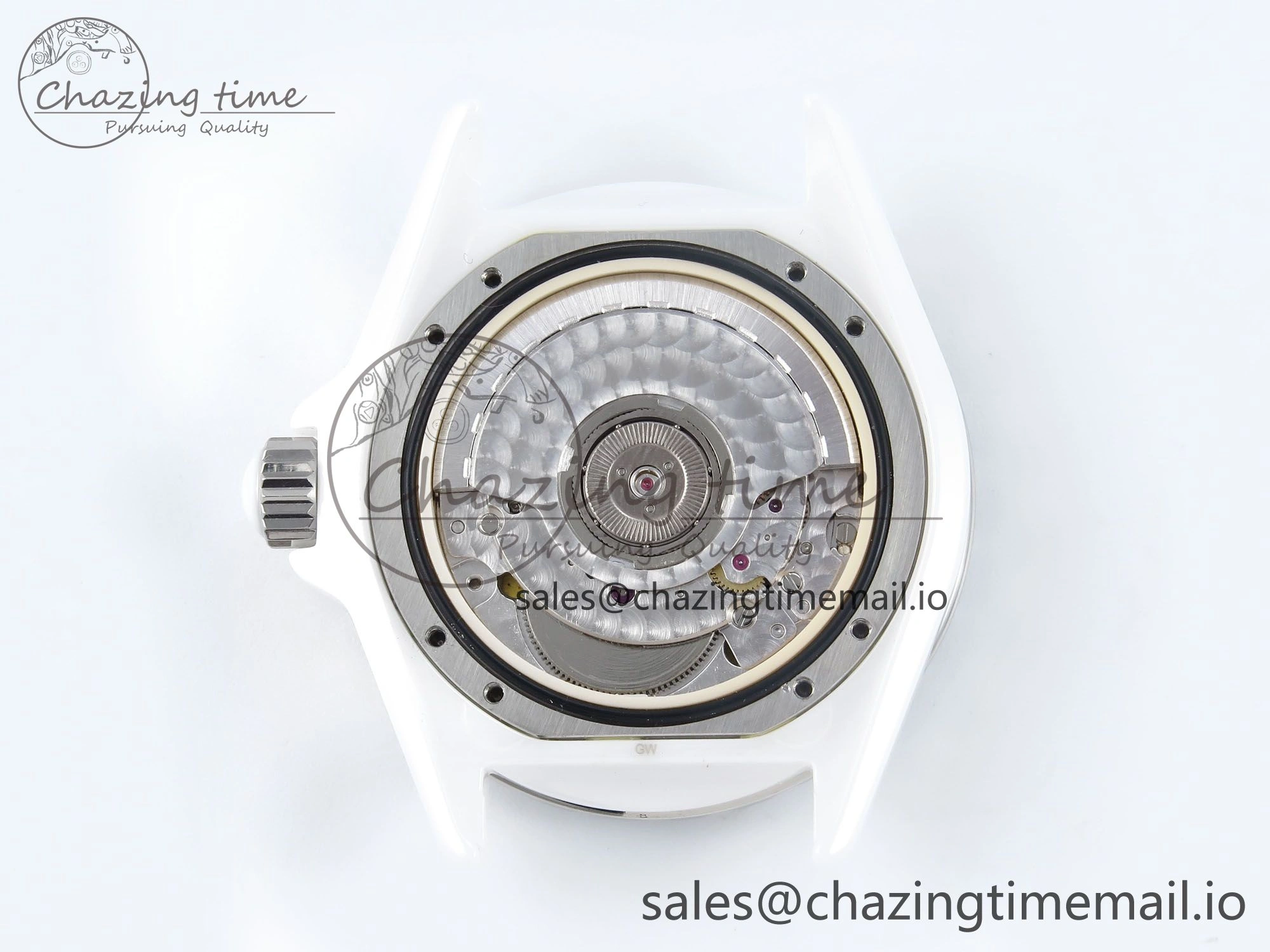 Fashionable J13 33mm White Ceramic HTF 1:1 Best Edition White Boy Pattern Dial on Bracelet A 6434