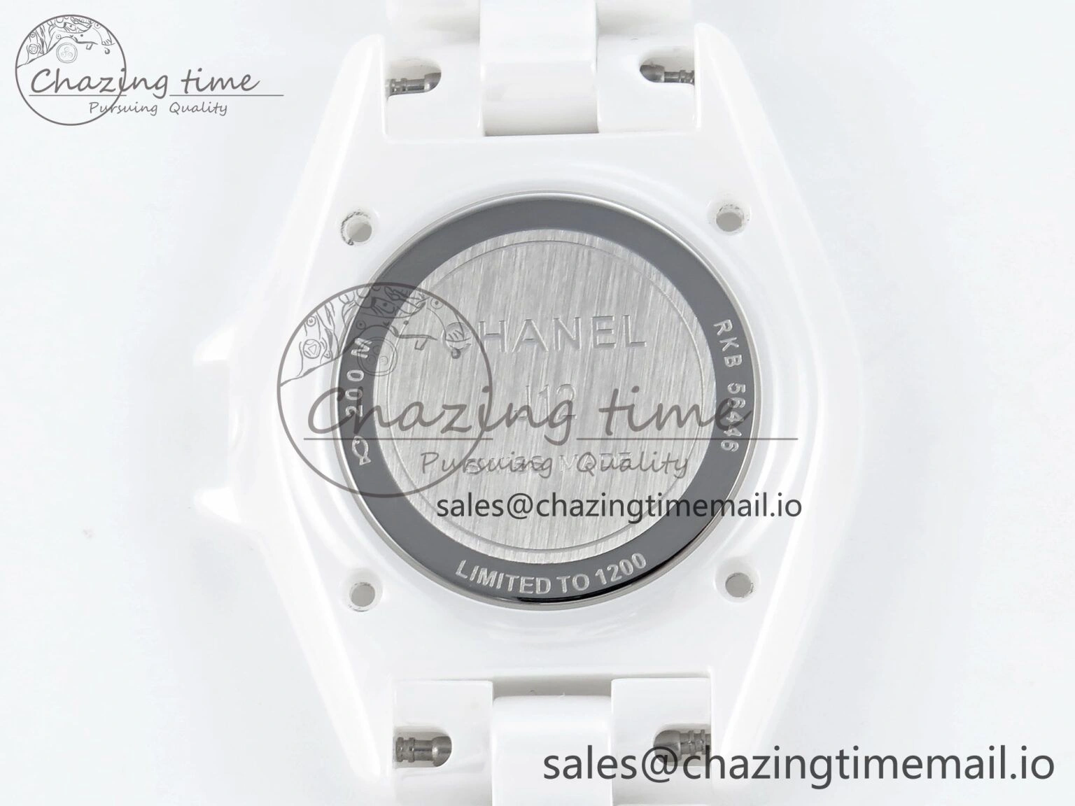 Durable J13 33mm White Ceramic HTF 1:1 Best Edition White Dial on Bracelet Swiss Quartz 6429