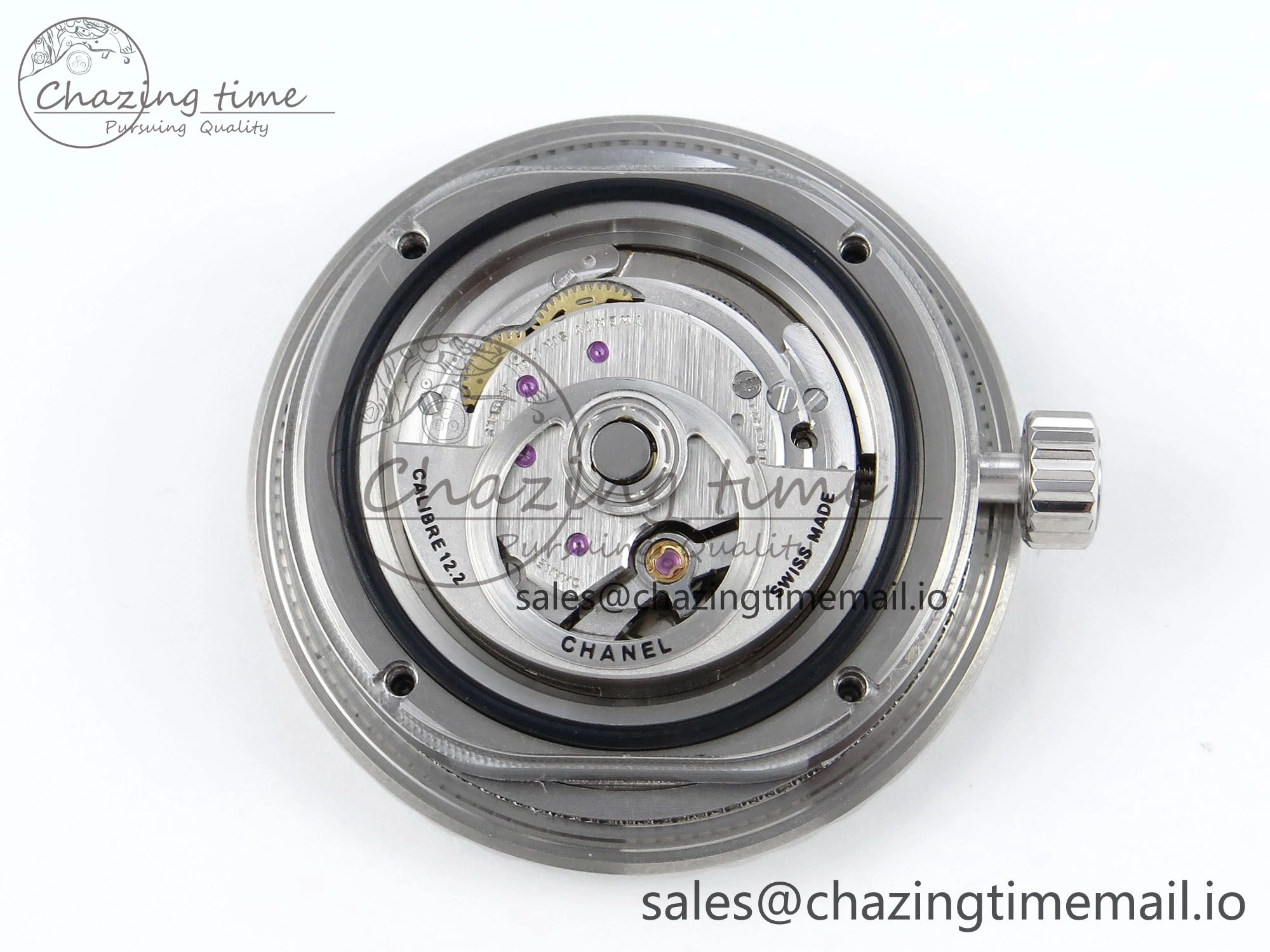 J13 33mm White Ceramic HTF 1:1 Best Edition White MOP Dial Diamonds Markers on Bracelet A12. Refined 6426