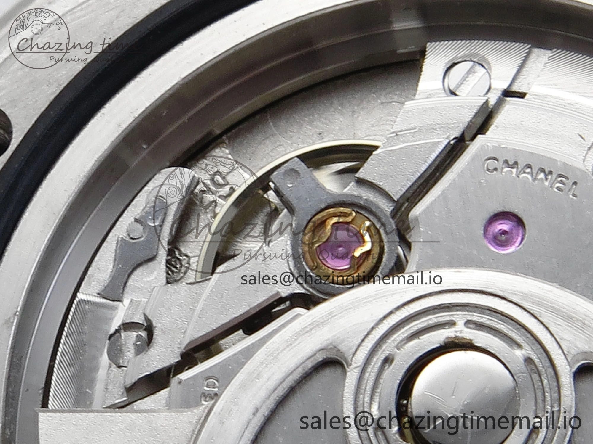 J13 33mm White Ceramic HTF 1:1 Best Edition White MOP Dial Diamonds Markers on Bracelet A12. Refined 6426