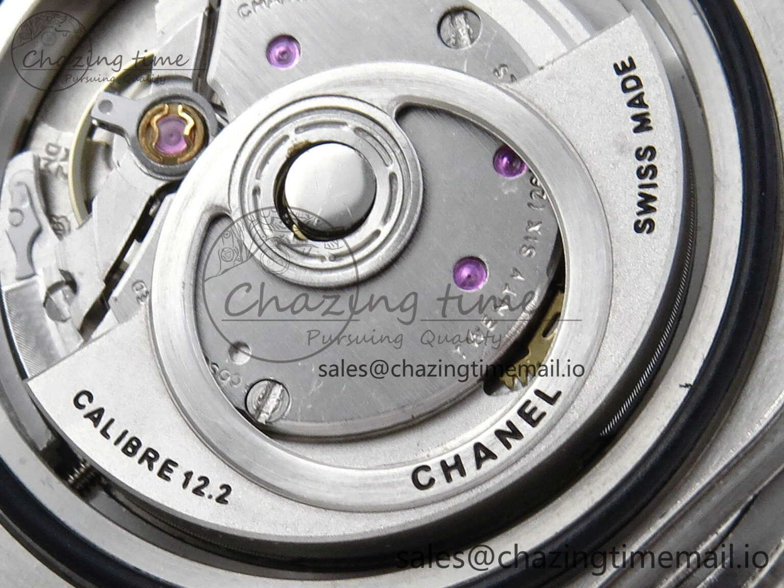 J13 33mm White Ceramic HTF 1:1 Best Edition White MOP Dial Diamonds Markers on Bracelet A12. Refined 6426
