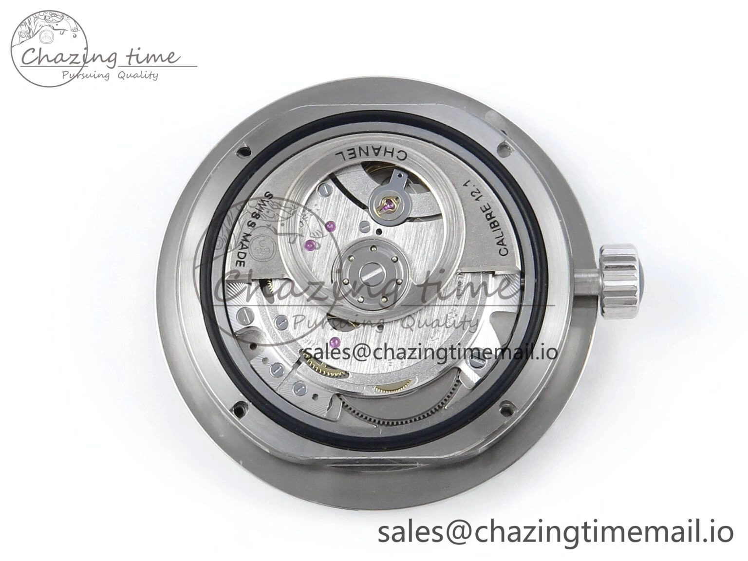 J13 33mm White Ceramic HTF 1:1 Best Edition White Black Dial on Bracelet A12. FlexibleFit 6435