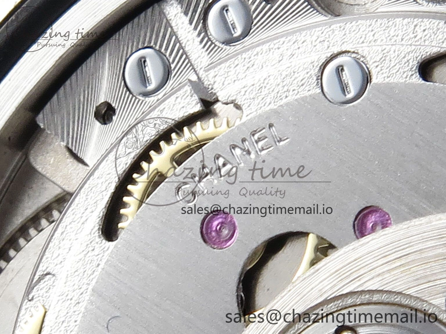 J13 33mm White Ceramic HTF 1:1 Best Edition White Black Dial on Bracelet A12. FlexibleFit 6435
