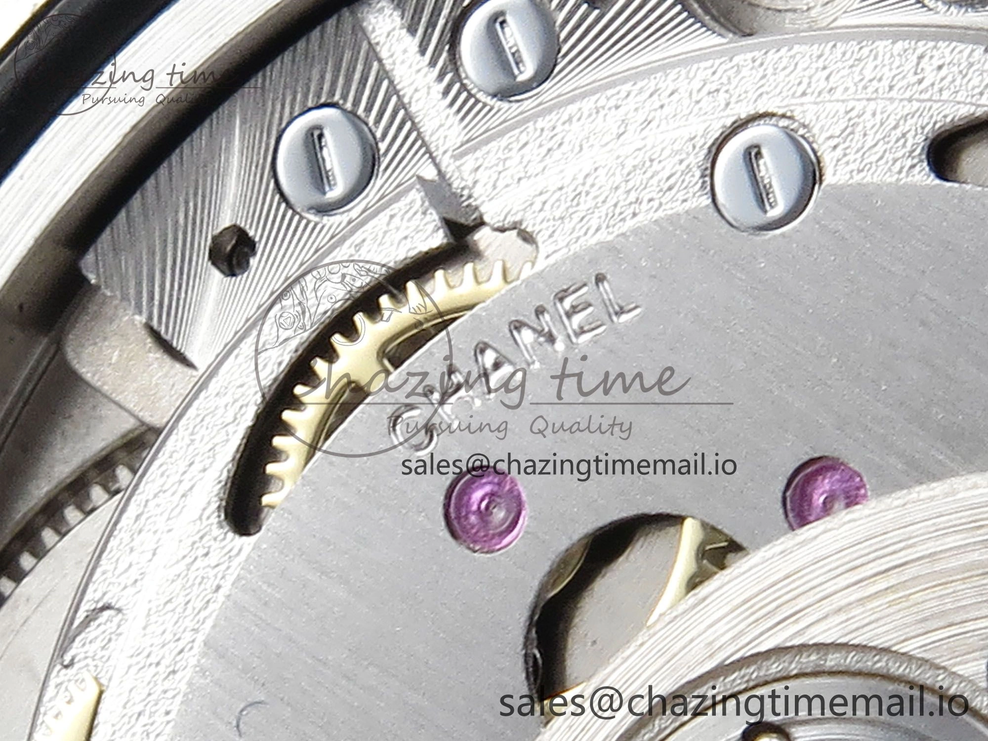 J13 33mm White Ceramic HTF 1:1 Best Edition White Black Dial on Bracelet A12. FlexibleFit 6435