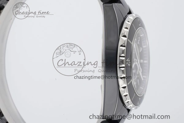 Lightweight J13 33mm XF 1:1 Best Edition Black Korea Ceramic Black Numeral Dial on Bracelet Swiss Quartz 6457