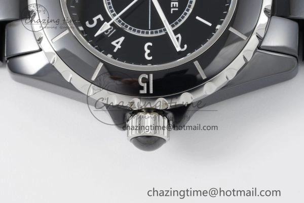 Lightweight J13 33mm XF 1:1 Best Edition Black Korea Ceramic Black Numeral Dial on Bracelet Swiss Quartz 6457