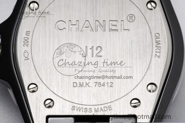 Lightweight J13 33mm XF 1:1 Best Edition Black Korea Ceramic Black Numeral Dial on Bracelet Swiss Quartz 6457