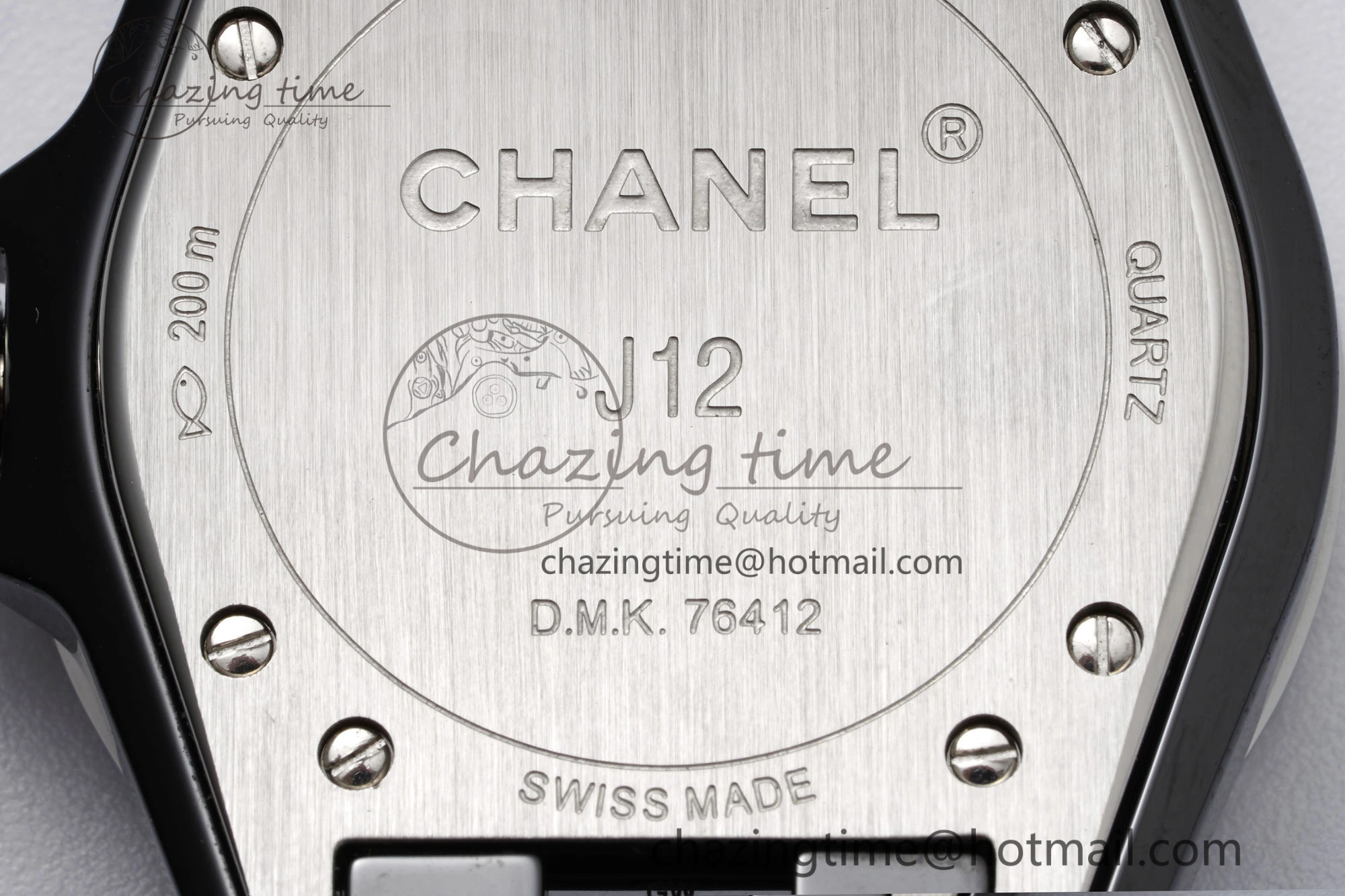 Lightweight J13 33mm XF 1:1 Best Edition Black Korea Ceramic Black Numeral Dial on Bracelet Swiss Quartz 6457