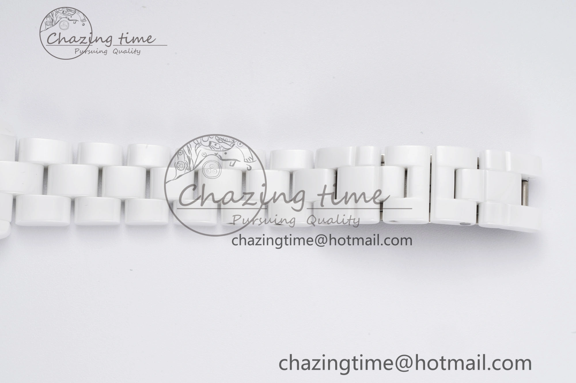 BestValue J13 33mm XF 1:1 Best Edition White Korea Ceramic Pink No Date Diamonds Dial on Bracelet Swiss Quartz 6459