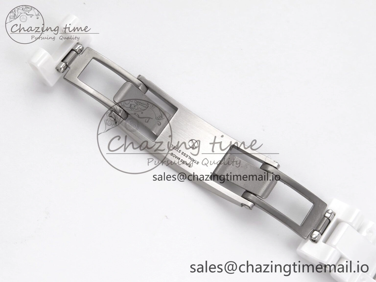 ZeroBulk J13 33mm XF 1:1 Best Edition White Korea Ceramic White Diamonds Dial Diamonds Bezel on Bracelet Swiss Quartz 6453