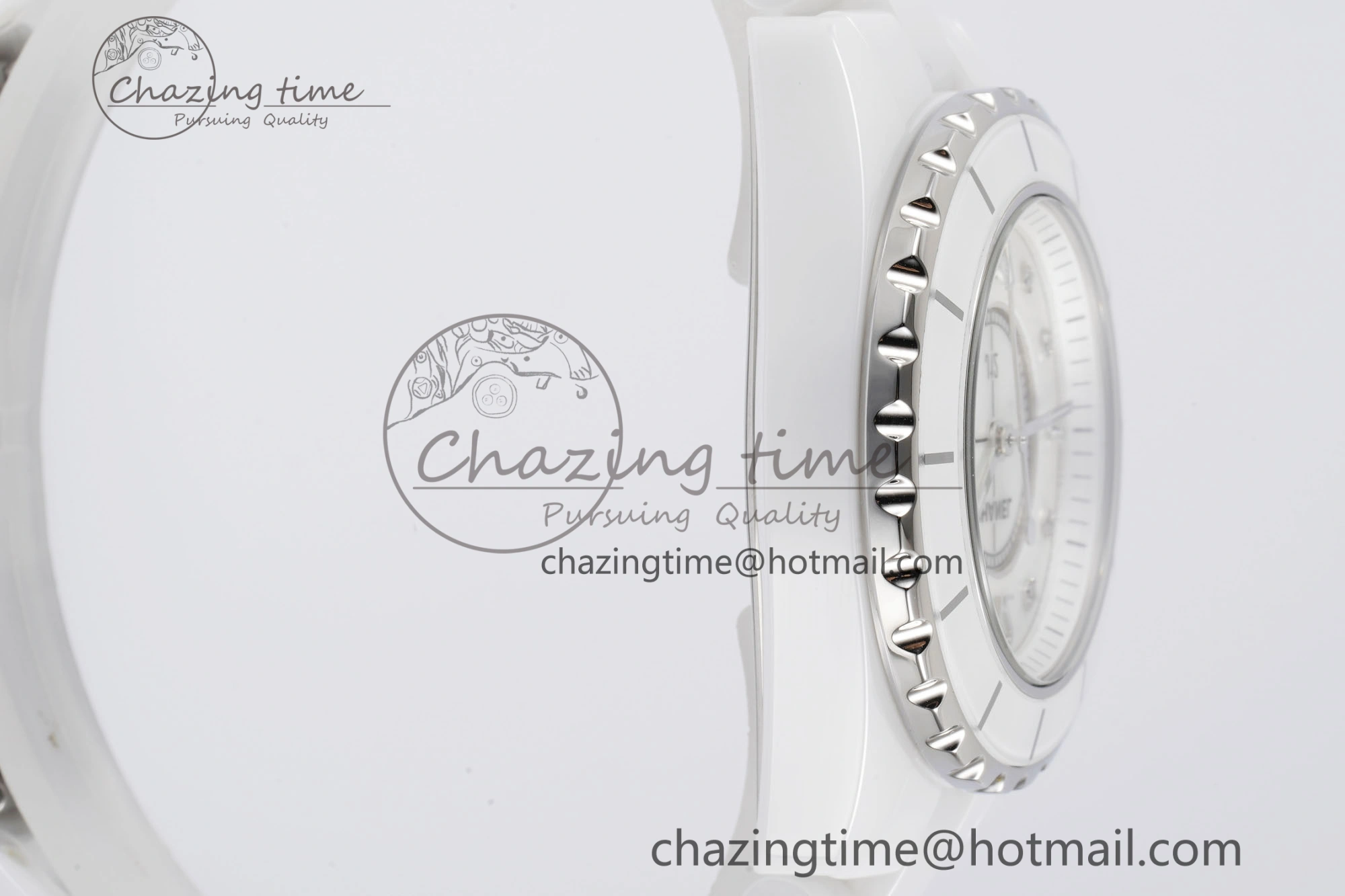 Colorful J13 33mm XF 1:1 Best Edition White Korea Ceramic White No Date Diamonds Dial on Bracelet Swiss Quartz 6462
